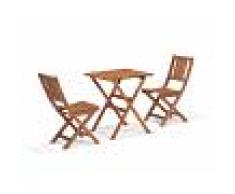 JUTLANDIA® JUTLANDIA Set da balcone Napoli (tavolo, 2 sedie)