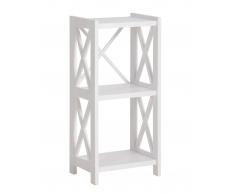 JYSK Scaffale Magnus (40 cm, 3 ripiani, laccato bianco)