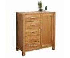 JYSK Cassettiera Royal Oak (5 cassetti, 1 anta, rovere)
