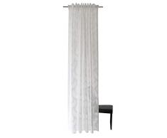 Homing - Tenda semitrasparente con passanti nascosti, 1 pezzo, 245 x 140 cm, colore: Bianco
