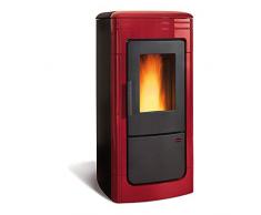 La Nordica - Stufa a pellet extra flame Liliana Idro (23 kW) Ceramica Bordeaux