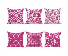 Aipark 6pcs 45,7 X 45,7 cm Geometrico Federa Decorativo Cuscini per Divani Letto Sedie da Letto