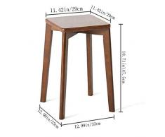 NBZLY Sgabello Quadrato in Legno massello per Uso Domestico, Risparmio di Spazio, Facile da riporre, Sgabello da Pranzo, Sgabello per Trucco, Cambio Vestiti, Cambio Scarpe, Sgabello, impilabile