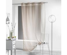 Douceur d'Intérieur, Tenda con occhielli Lissea, in poliestere, Marrone (Taupe), 240 x 140 x 240 cm