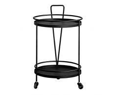 Scaffalature mobili per bagno e cucina a 2 livelli con ruote mobili Rack per auto da pranzo per la casa