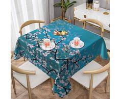 Tovaglia rotonda con stampa di fiori di ciliegio giapponese =>> Tovaglia rotonda da 160 cm x 160 cm, perfetta per tavoli da buffet, feste