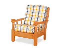 Sconosciuto Poltrona in Legno Vienna-Noce-Categoria Cotone X-14