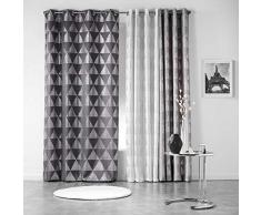 NADA HOME Tenda arredo 1 Pannello con Borchie Douceur dIntérieur 140x280 cm 3338