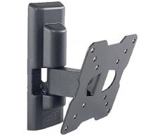 CME ETR100 Supporto per TV Orientabile Orizzontalmente e Verticalmente, per TV da 14"a 25", Compatibile con VESA 50x50, 75x75, 100x100, Nero