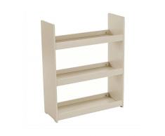 Scaffale in legno per la cameretta dei bimbi - 3 ripiani - Colore: GRIGIO tortora