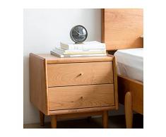 FLYIFE Comodino Armadio Comodino Comodino Colore Ciliegio Comodino Comodino con Cassetti per Soggiorno Camera da Letto Balcone Famiglia e Ufficio