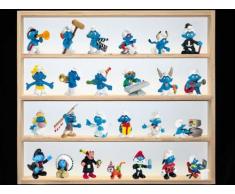 V31 Vetrina Collector pensile figure vetrinette espositve raccolta armadio, puffi