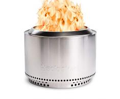 Solo Stove Braciere Senza Fumo Yukon con Supporto 2.0 | Caminetto trasportabile, Combustione della legna, Cassetto per la cenere rimovibile, Acciaio inossidabile, 68,5 x 50,5 cm, 18,3 kg