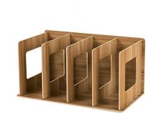 Foxom Creativo DIY Libreria Porta CD Porta Dvd in Legno Size 30.5x15x17cm (Legno)