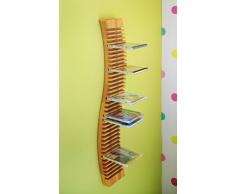 Risparmio set: Pedente scaffale cd 120 cm con 4 ripiani aggiuntivi. Ontano biologica
