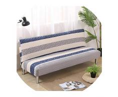 Nihaoma Europa Style Stampato Senza Braccia Divano-Letto Copertura di sede Pieghevole Slipcovers Stretch Covers Couch Protector Bench Elastico futon,5894,150-185Cm