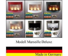 Bio Etanolo Caminetto Modell Marseille Deluxe - Scegli tra 6 colori (nero)