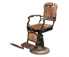 Biscottini poltrona barbiere uomo per arredo vintage | parrucchiere arredamento sedia vintage | vintage sedie barbiere | vintage casa arredo