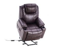 MCombo Poltrona relax regolabile elettricamente con sistema alza-persona, porta USB, funzione massaggio e riscaldamento