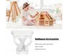 Credenza in Miniatura 1:12, Credenza in Miniatura, Armadietto Laterale per Casa delle Bambole in Resina Stile Rococò per Soggiorno Casa delle Bambole