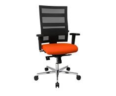 Topstar Sitness X-Pander Plus INKL. Armlehne Sedia Girevole da Ufficio, Tessuto, Multicolore, 61 x 59 x 130 cm