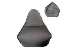 Rebecca Mobili Puff Poltrona Sacco, Grigio, Poliestere, Resistente, per Camera Sala con Zip - Misure: 70 x 80 x 90 cm (HxLxP) - Art. RE6515