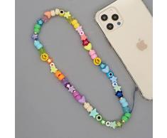 WSZJLN INS Etnico Resina Multicolor Star Cuore Perline Catena del Telefono Mobile per Le Donne Lungo Acrilico Perline Telefono Cordino Gioielli