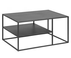 AC Design Furniture Tavolino da Salotto, Metallo, Nero