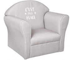 Poltrona classica Bambino Cotone Grigio Atmosphera