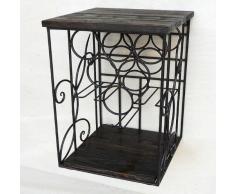 Scaffale vino Scaffale a parete HX12981 Porta bottiglie 53cm Porta bottiglie Scaffale