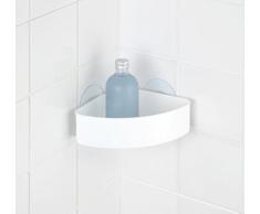 Wenko 21825100 Static-Loc mensola angolare Osimo â Fissaggio Senza Trapano, plastica â Polipropilene, 24 x 9,5 x 17,5 cm, Bianco