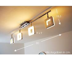 LED Lampadario con Faretti Mobili Plafoniera NEW Braccio LED