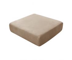 BXFUL Coprisedili per cuscini per sedili divani, fodere per cuscini per divano in velluto elastico, fodere per cuscini per divano di ricambio per cuscini singoli (grande 1 posto, sabbia)