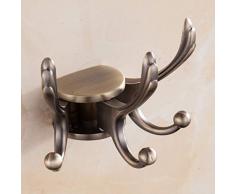 JIAO PAI Tre Artigli Appendiabiti, a Parete Piccolo deposito di scaffalature Metalliche Impermeabile Bagno portasciugamani 180 ° Sospensione ruotabile (Color : C)