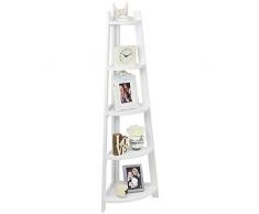 Hartleys Scaffale a Scala 5 Ripiani - Bianco