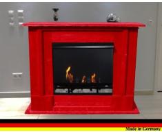 Bio Etanolo Camino , Caminetto Modello Rafael Premium - Scegli tra 9 colori (rosso)
