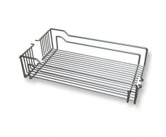 Cestello da Agganciare Ripiano da Agganciare per Aramdio Alto Kesseböhmer Dispensa/Cestello Reticolato per Armadio da