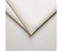 Arketicom Soft Cube Pouf Sacco Poggiapiedi Morbido Quadrato Sfoderabile Puff da Salotto 65 Bianco Crema