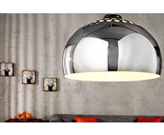 DuNord Design - Lampadario a sospensione cromato, stile retrò