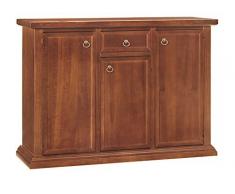 CREDENZA IN LEGNO 3 PORTE+1 CASS. DA 120x40x88h