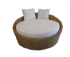 POLTRONA MIDOLLINO VIMINI RATTAN ROTONDA DIAMETRO CM 145 ALTEZZA CM 70 POST ANT CM 37 VERAMENTE ROBUSTA MIDOLLINO NATURALE NON SINTETICO