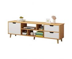 Lowboard in Living Room Stand Casa Media Entertainment Center for TV Modern TV for Soggiorno TV Storage Console Governo TV Media Center Angolo (Color : Yellow, Size : 120x38x30cm)