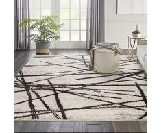 Tappeto per sala da pranzo in stile artico, Bohème Unique morbido, tappeto in pelo Ras Chic Vintage in distress Oriental Tappeto da camera (Beige, 120 x 160 cm)