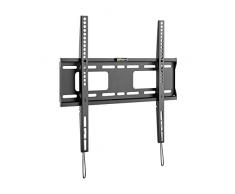 goobay 49890 Supporto da parete per TV Pro Fixed (M), 32 a 55 pollici (81-140 cm), 50 kg, montaggio facile e sicuro, Vesa Standard, QLED/LED, nero