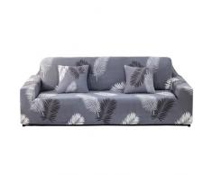 ARNTY Copridivano, Copridivano con Penisola Copridivano 1/2/3/4 posti Elasticizzato Floreale Copridivani Antiscivolo Antimacchia(Piume, Copridivano 3 Posti:181-230cm)