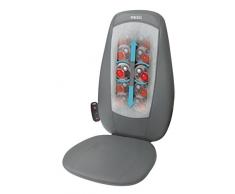 HoMedics Massaggiatore Schiena e Spalle Shiatsu, Sedile Massaggiante Regolabile per Sollievo dallo Stress, Poltrona Massaggiante per Massaggio Schiena Personalizzato, Vibrazione e Funzione Calore