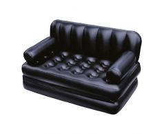 Bestway 75054 Divano Multifunzione, 188 x 152 x 64 cm, PVC, Nero, 74 x 60 x 25 inch