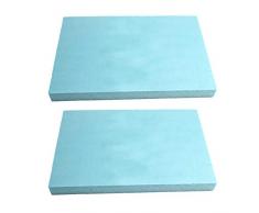 mmasport Gomma Piuma per Imbottitura Schiuma espansa per Cuscini divani sedie Pallet da Giardino Protezione imballaggio modellismo densità 30 kg/m3 (30x20x1 cm (x 2 Pezzi), Azzurro)