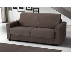 Dafnedesign Divano Letto 3 posti - cm. 204 x 95 x 90h - Colore: Tortora Scamosciato -
