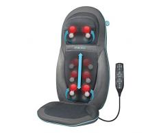 HoMedics Sedile Massaggiante Shiatsu Massaggiatore Elettrico Doppio Motore Schiena, Spalle, Cervicale, Poltrona Massaggiante Regolabile per Massaggio Schiena Personalizzato a Casa, Vibrazione e Calore